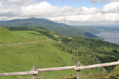 美幌峠付近のR243パイロット国道