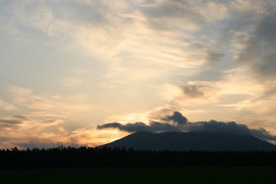 日が暮れてきました
