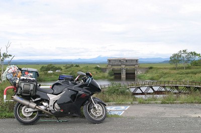 岩保木水門に到着