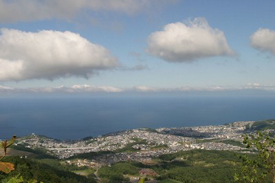 R393 毛無峠あたりからの小樽市