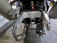 リアホイール外し完了