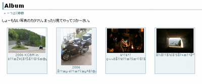 Albumで文字化け